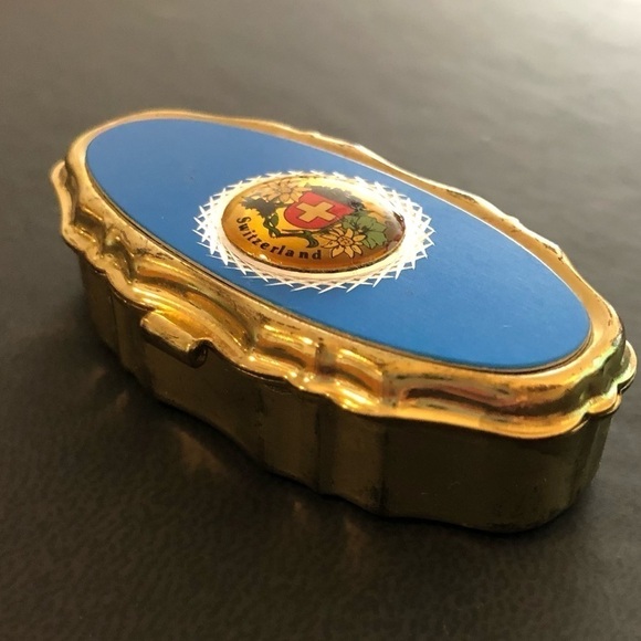 Switzerland 1980s Vintage - Metal and Plastic Pill Box - Picture 4 of 5